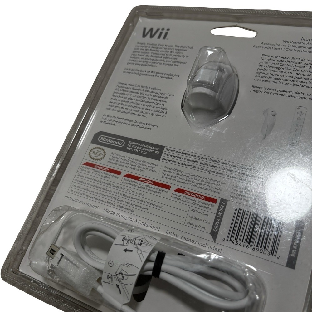 Nintendo OEM Wii Nunchuk Controller Brand NEW - Picture 6 of 6